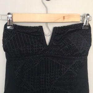 Mossimo- Black one piece swim suit